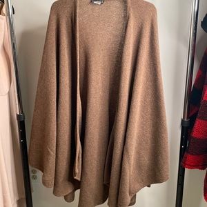 Holt Renfrew Vintage Brown Blanket Cape
